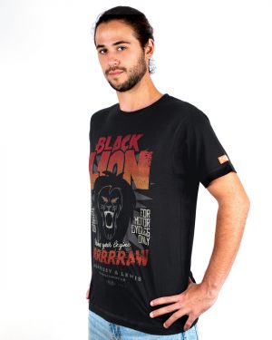 T-Shirt Black Lion
